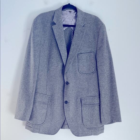 Kroon Harrison wool cashmere lightly lined two button two vent sport coat blazer - Picture 1 of 7